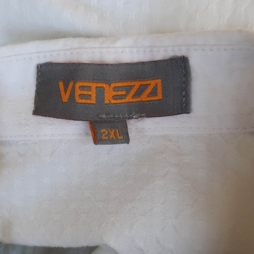 Venezzi Mens Collared Button Up Shirt - Picture 8 of 8